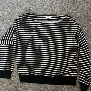 American Eagle Black and White Striped Knit